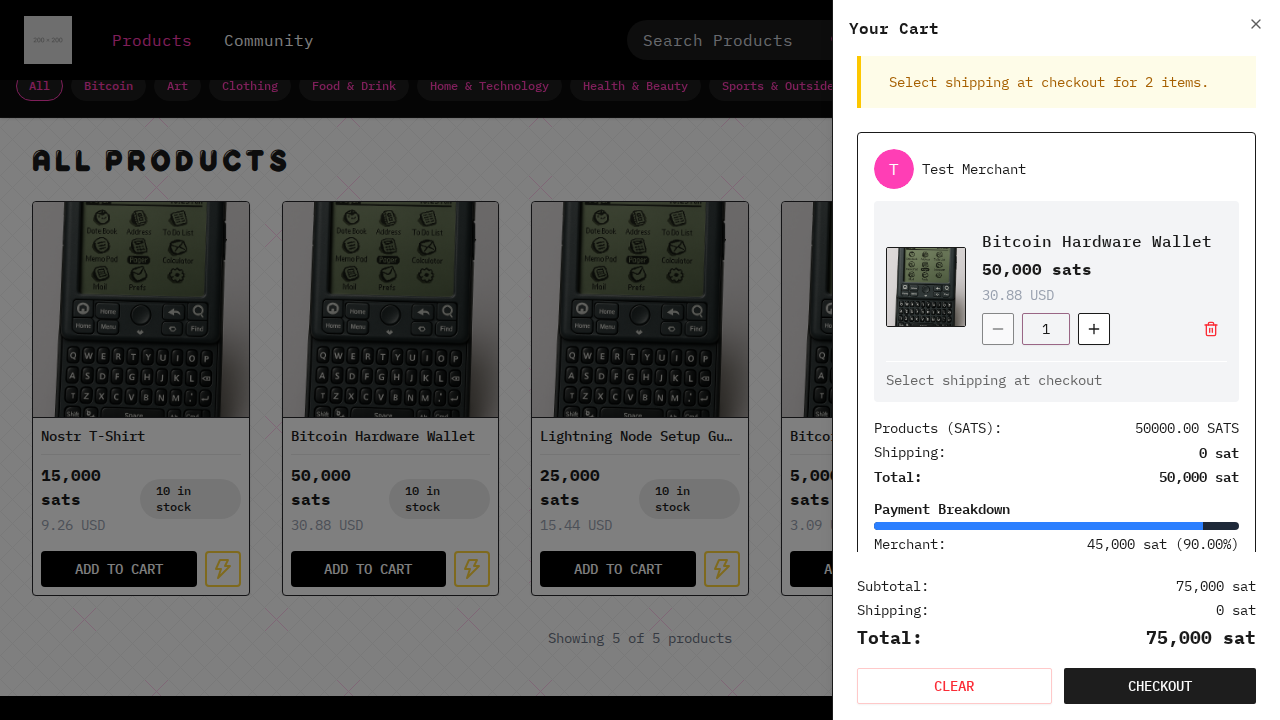 products from different sellers are grouped separately